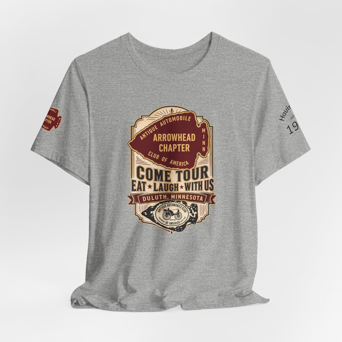 Arrowhead Chapter Tee — "Come Tour, Eat Laugh With Us" Vintage Club Shirt