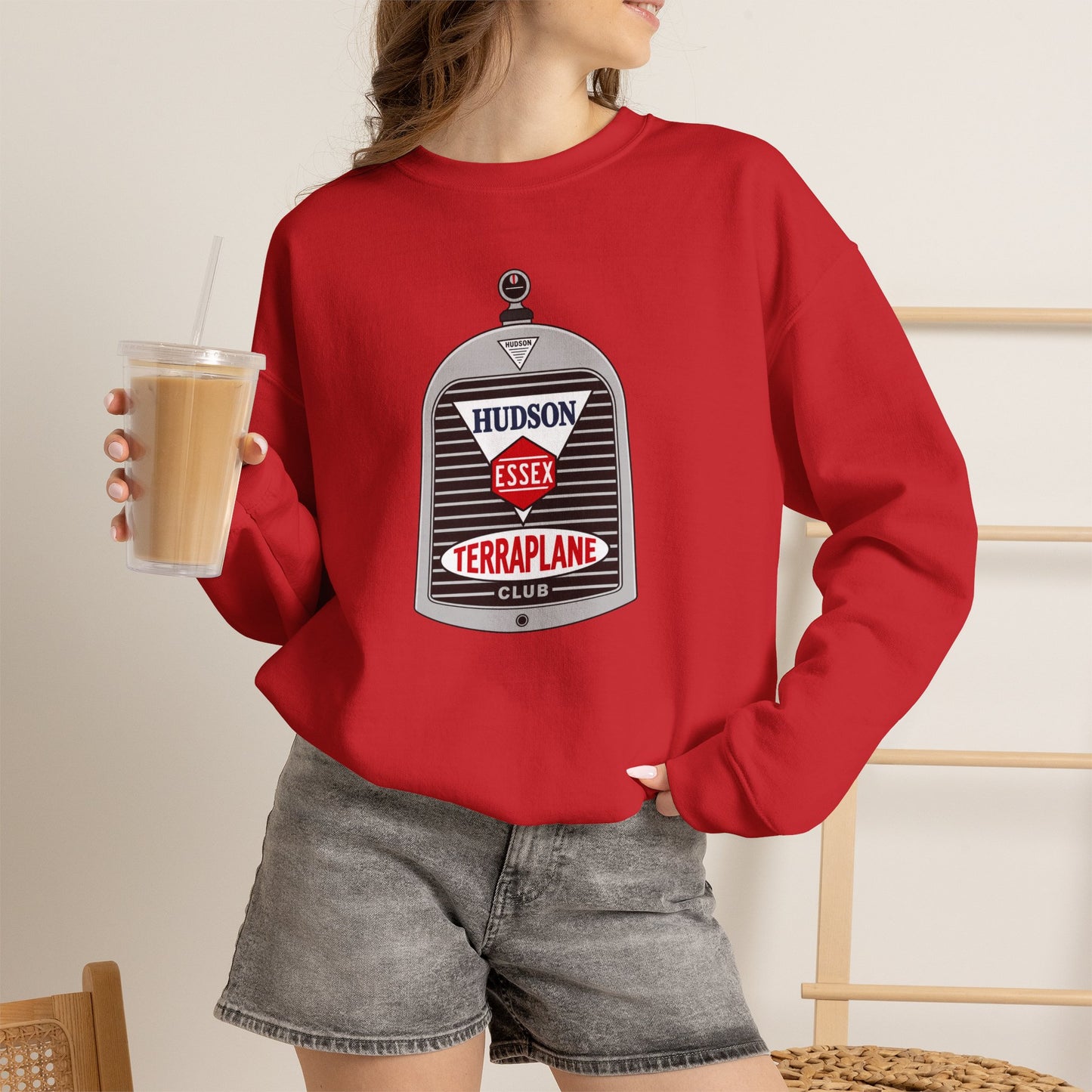 Hudson Essex Terraplane Club Classic Logo Sweatshirt - Unisex Heavy Blend™ Crewneck Sweatshirt