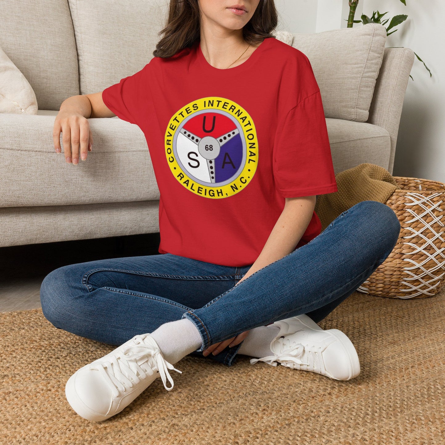 Corvettes International Raleigh NC Logo T-Shirt — Unisex Softstyle T-Shirt