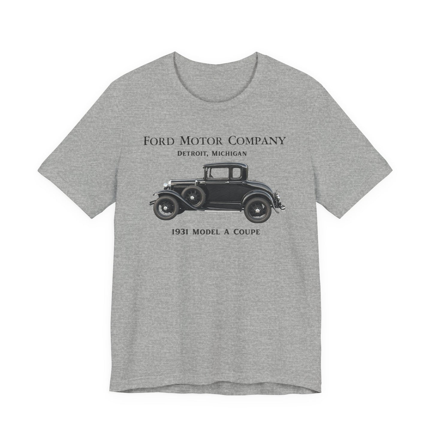 1931 Ford Model A Coupe (RBS) - Unisex Jersey Short Sleeve Tee (RBS)