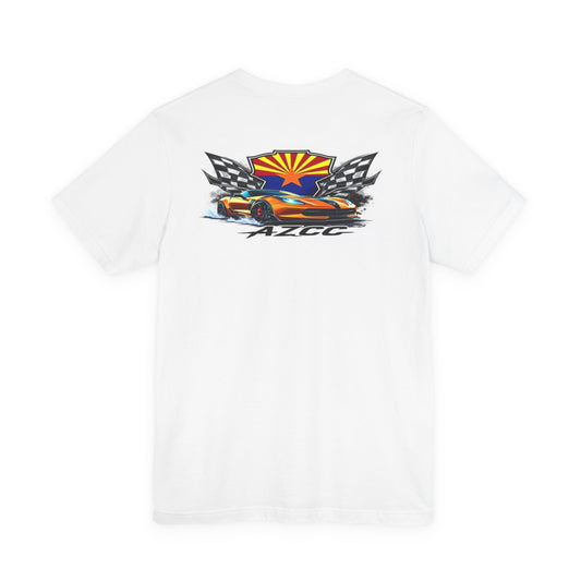 AZCC Racing Tee — Arizona Flag Sports Car Graphic T‑Shirt