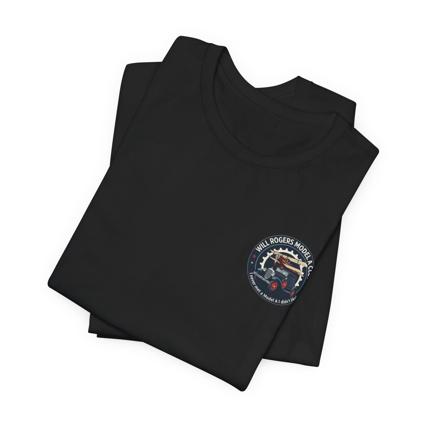 Will Rogers Model A Club (small front logo) Unisex Jersey Tee