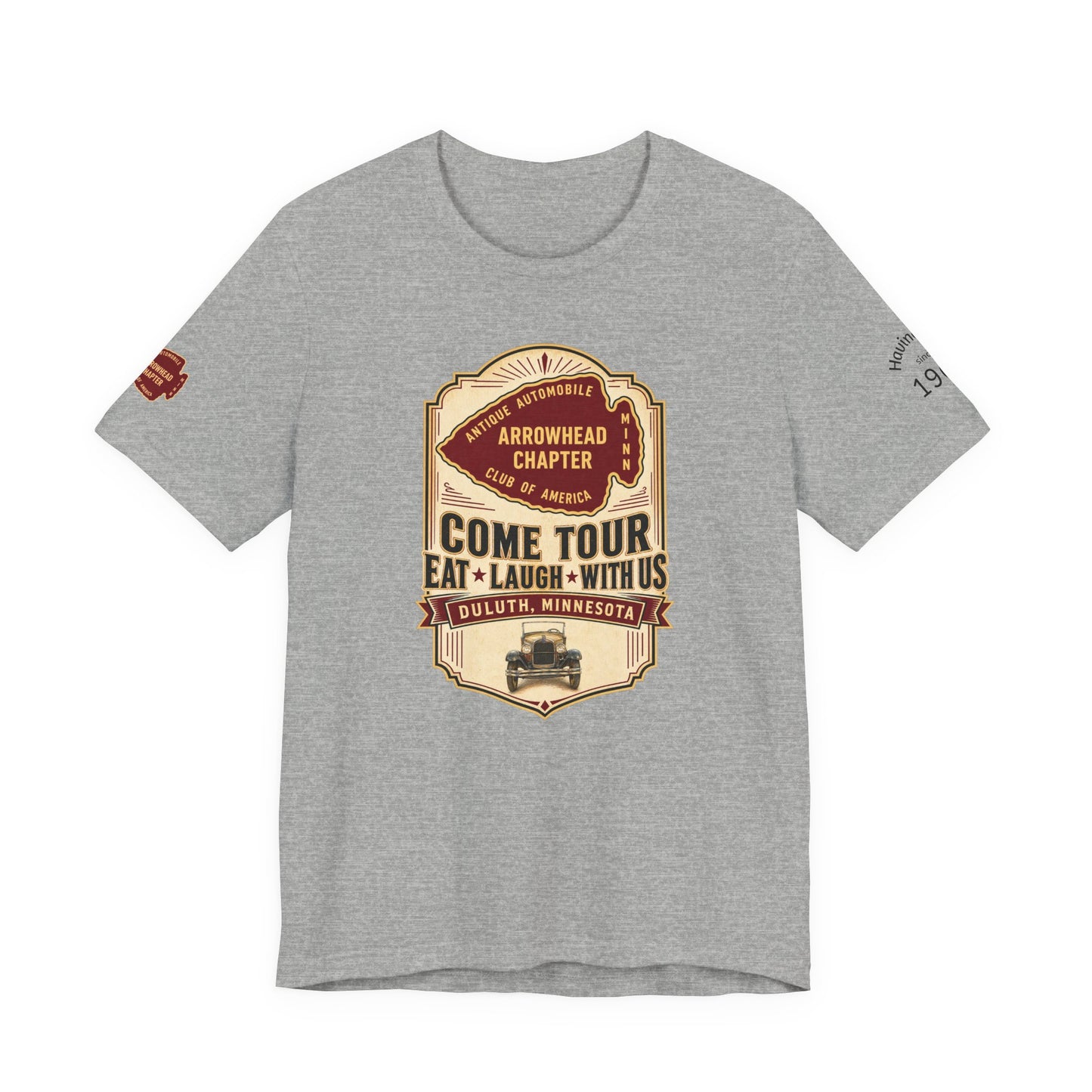 Arrowhead Chapter Tee — "Come Tour, Eat Laugh With Us" Vintage Club Shirt