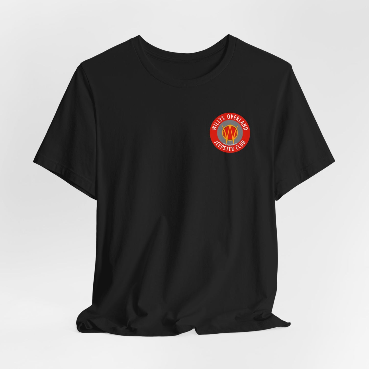 Willys Overland Jeepster Club T‑Shirt — Front and Back Logos