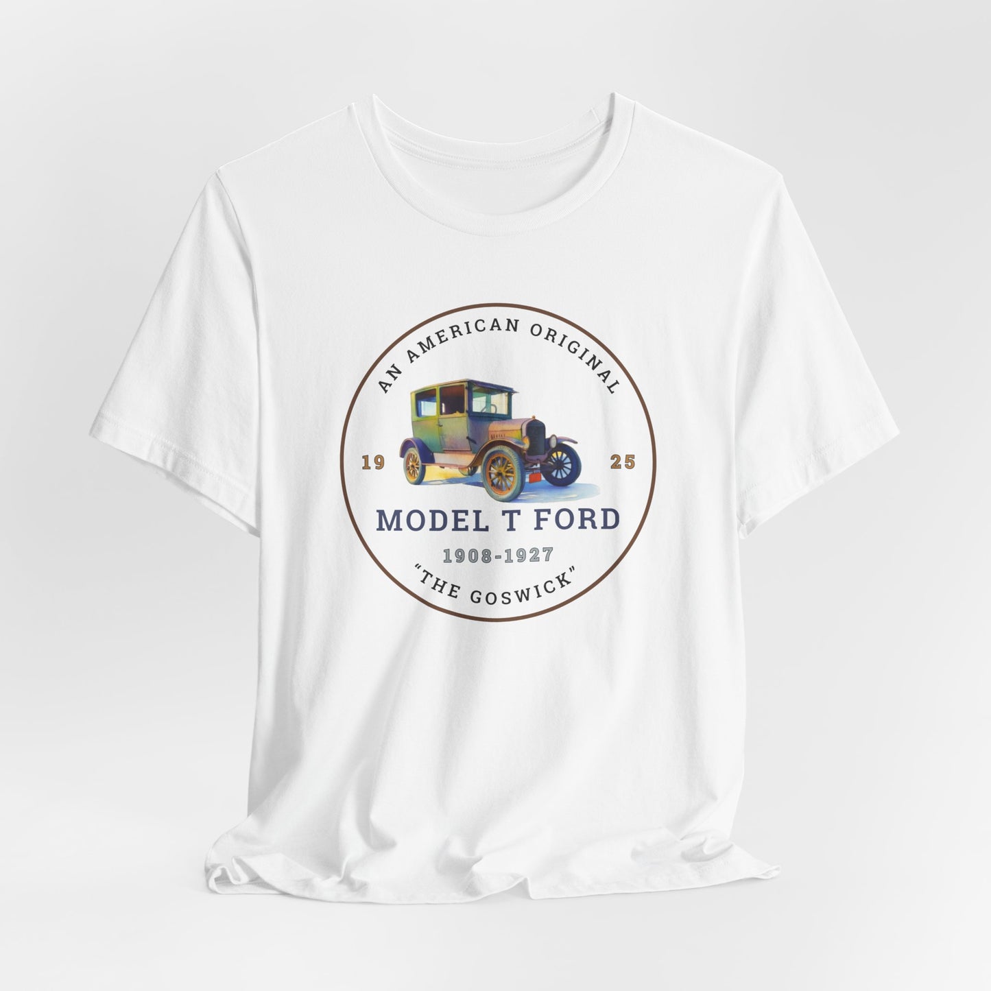 1925 Model T Ford Tudor Tee — Classic Antique Car Graphic Shirt