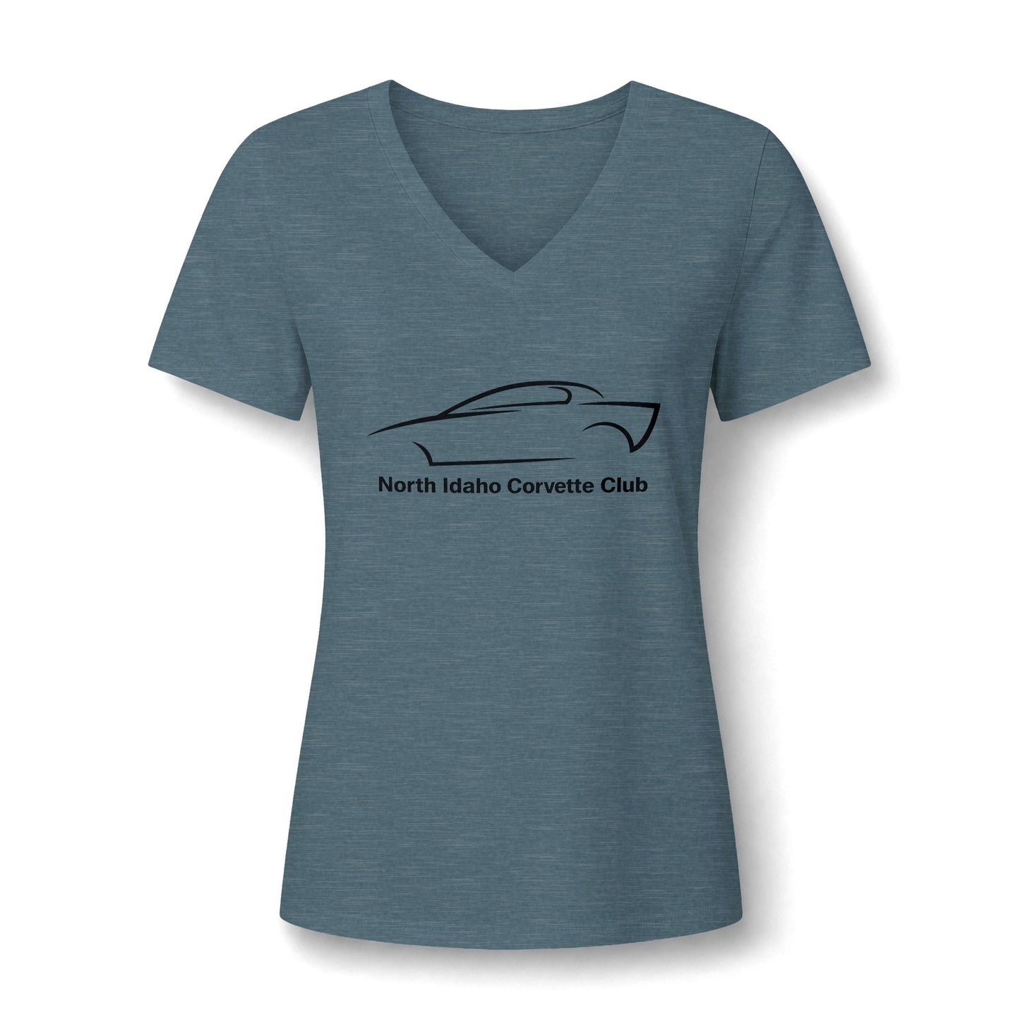 North Idaho Corvette Club Women's V-Neck Tee