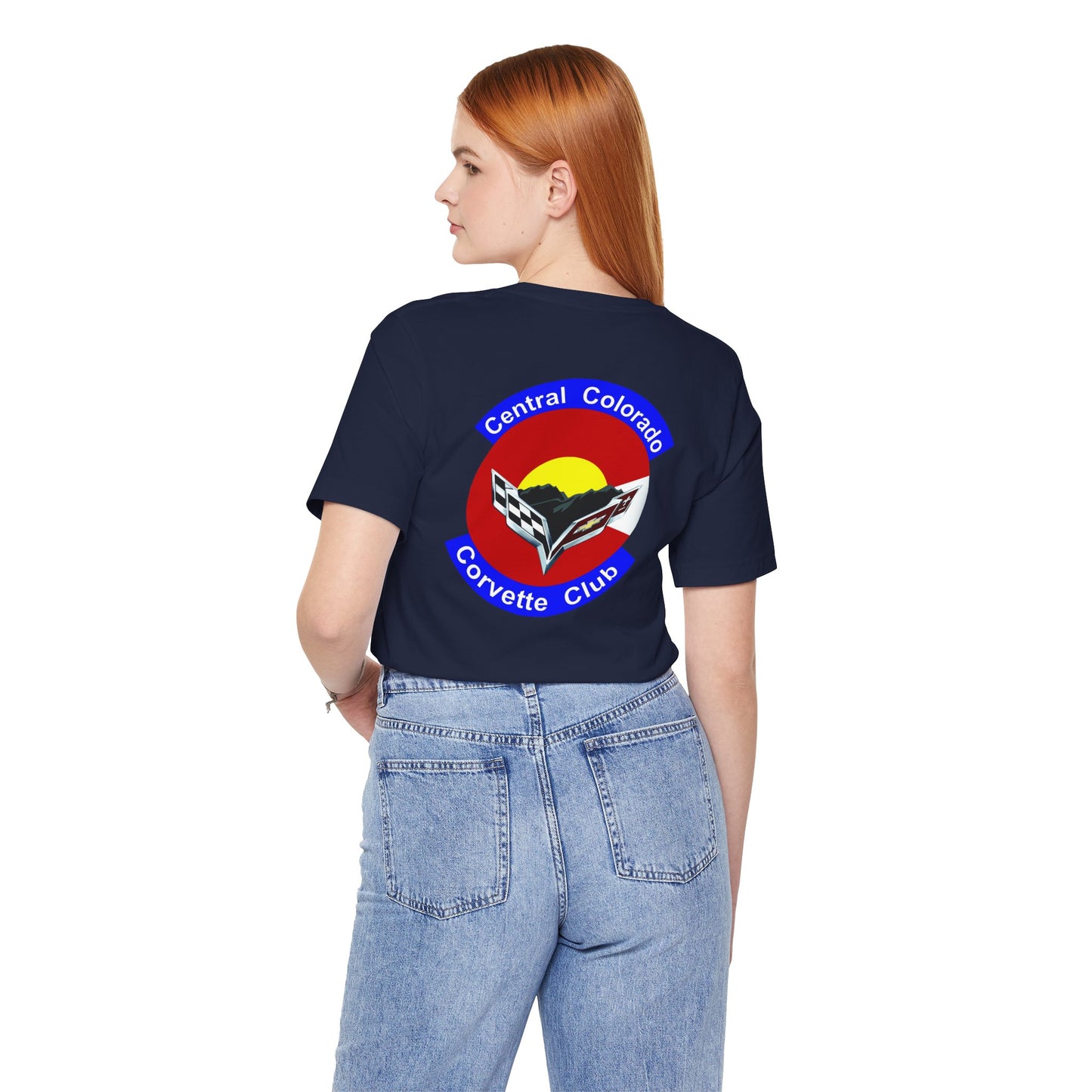 Central Colorado Corvette Club T‑Shirt — Front and Back Logos
