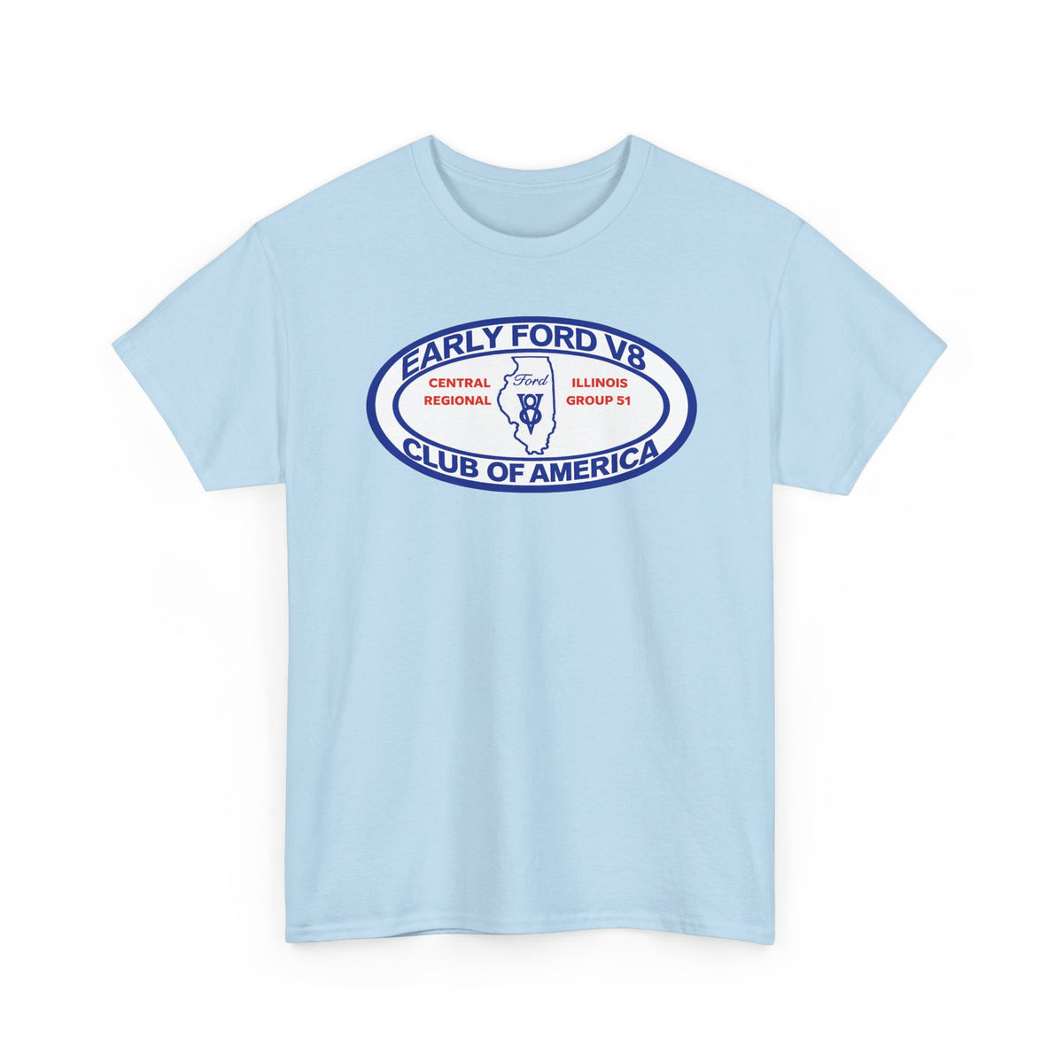 Early Ford V8 Club of America Unisex Heavy Cotton Tee