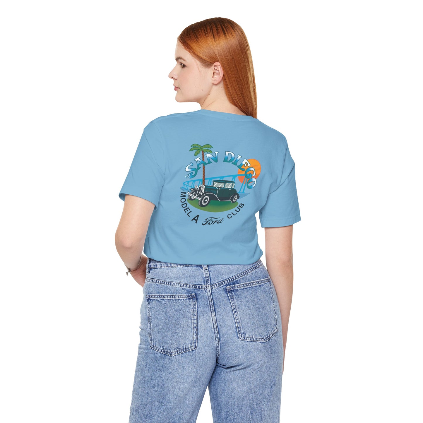 San Diego Model A Ford Club Tee — Vintage Car Sunset Shirt