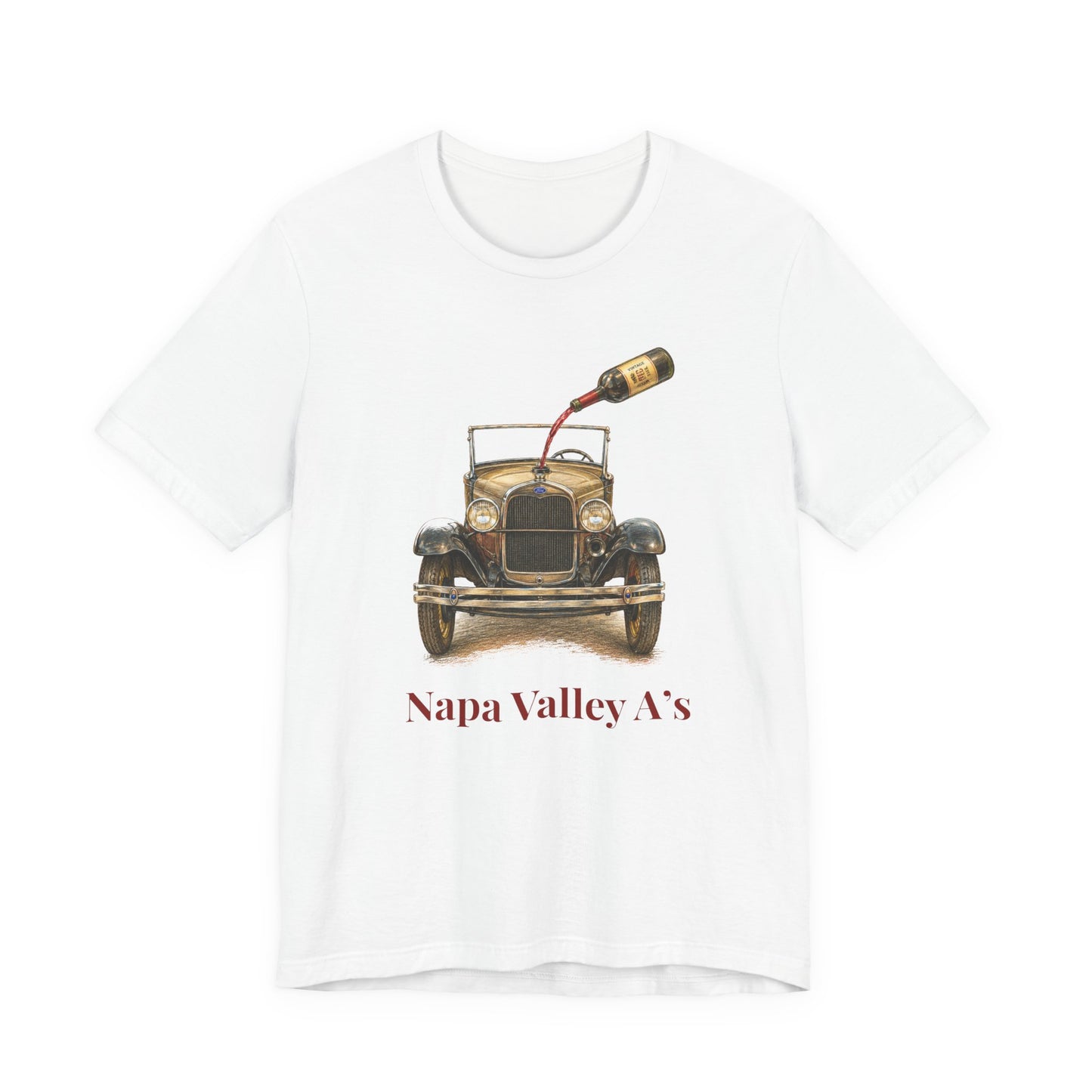 Napa Valley Vintage Car T-Shirt – Wine Pour Graphic Tee