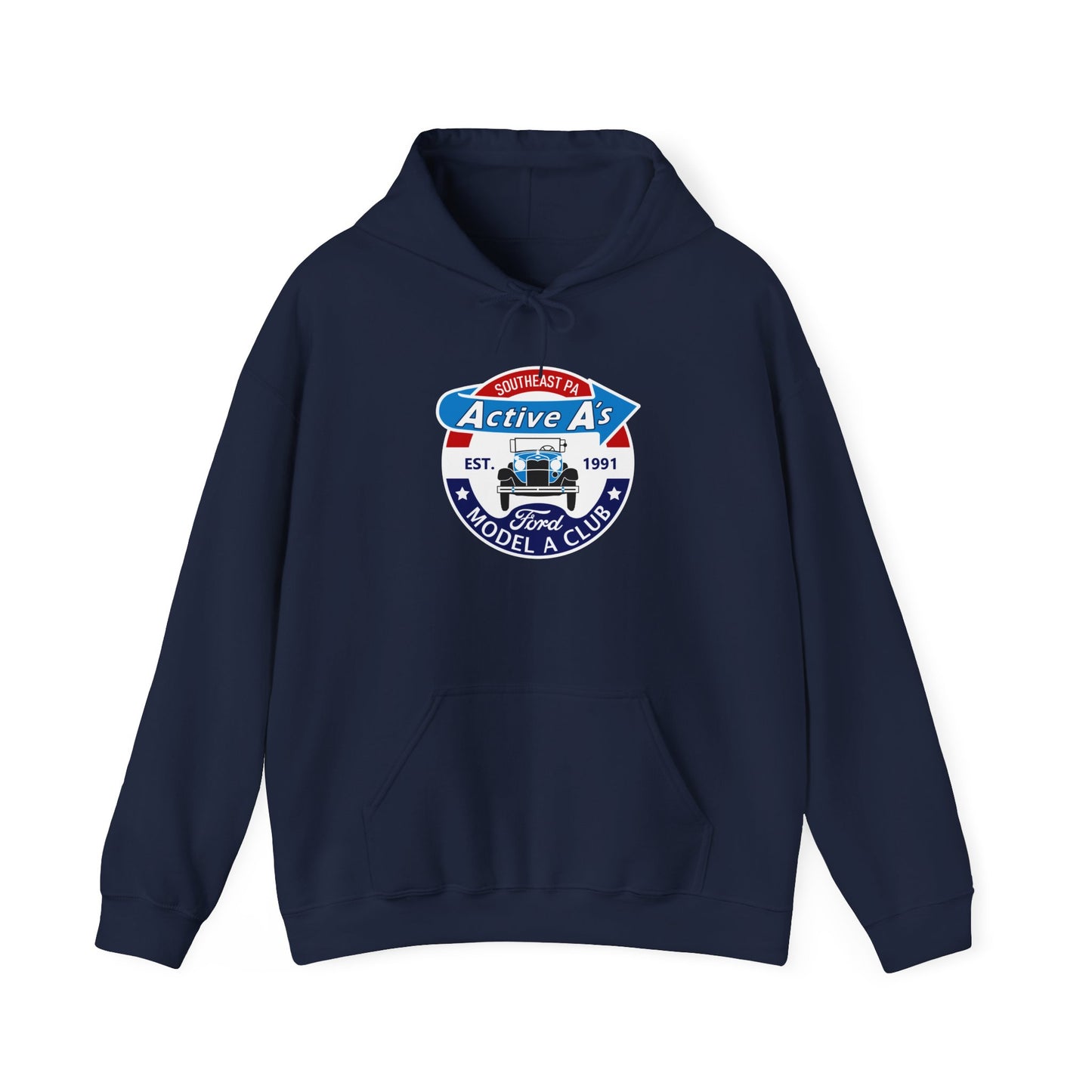 Active A's Model A Club Hoodie – Vintage Ford Model A Car Enthusiast Sweatshirt