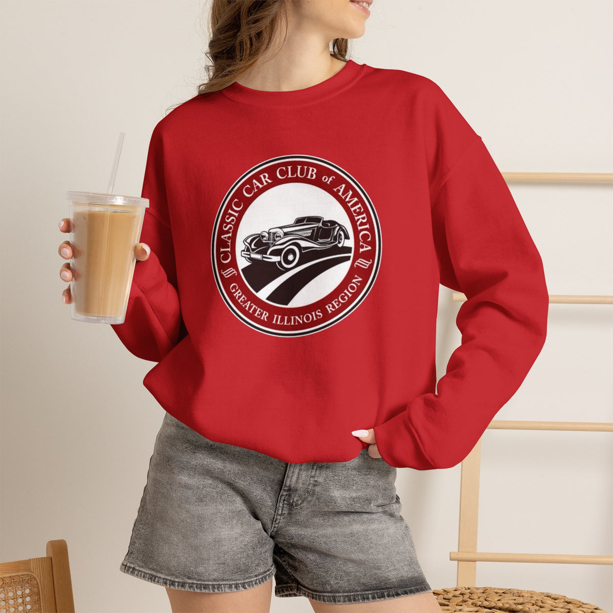 Classic Car Club of America Greater Illinois Region — Unisex Heavy Blend™ Crewneck Sweatshirt