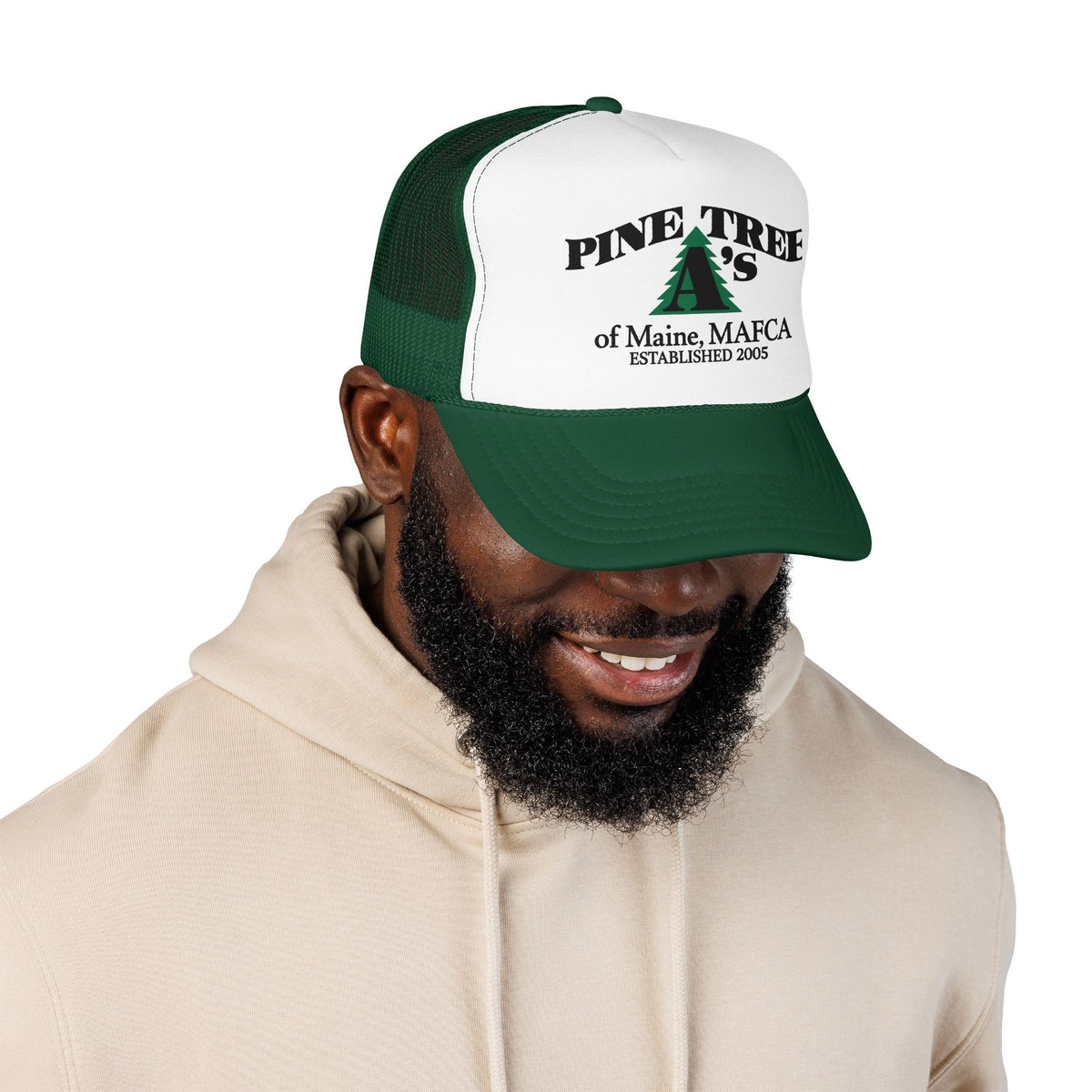 Pine Tree A's of Maine, MAFCA Foam Printed Trucker Hat