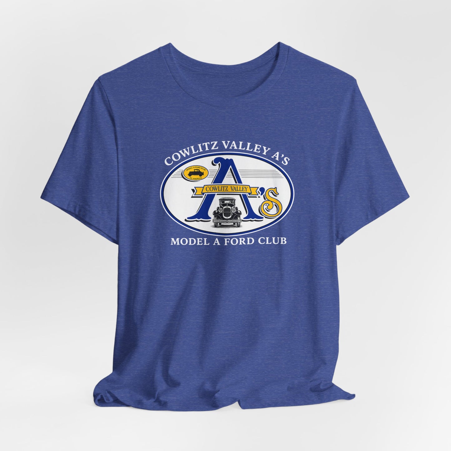 Cowlitz Valley A's Model A Ford Club Tee — Unisex Jersey Short Sleeve Tee