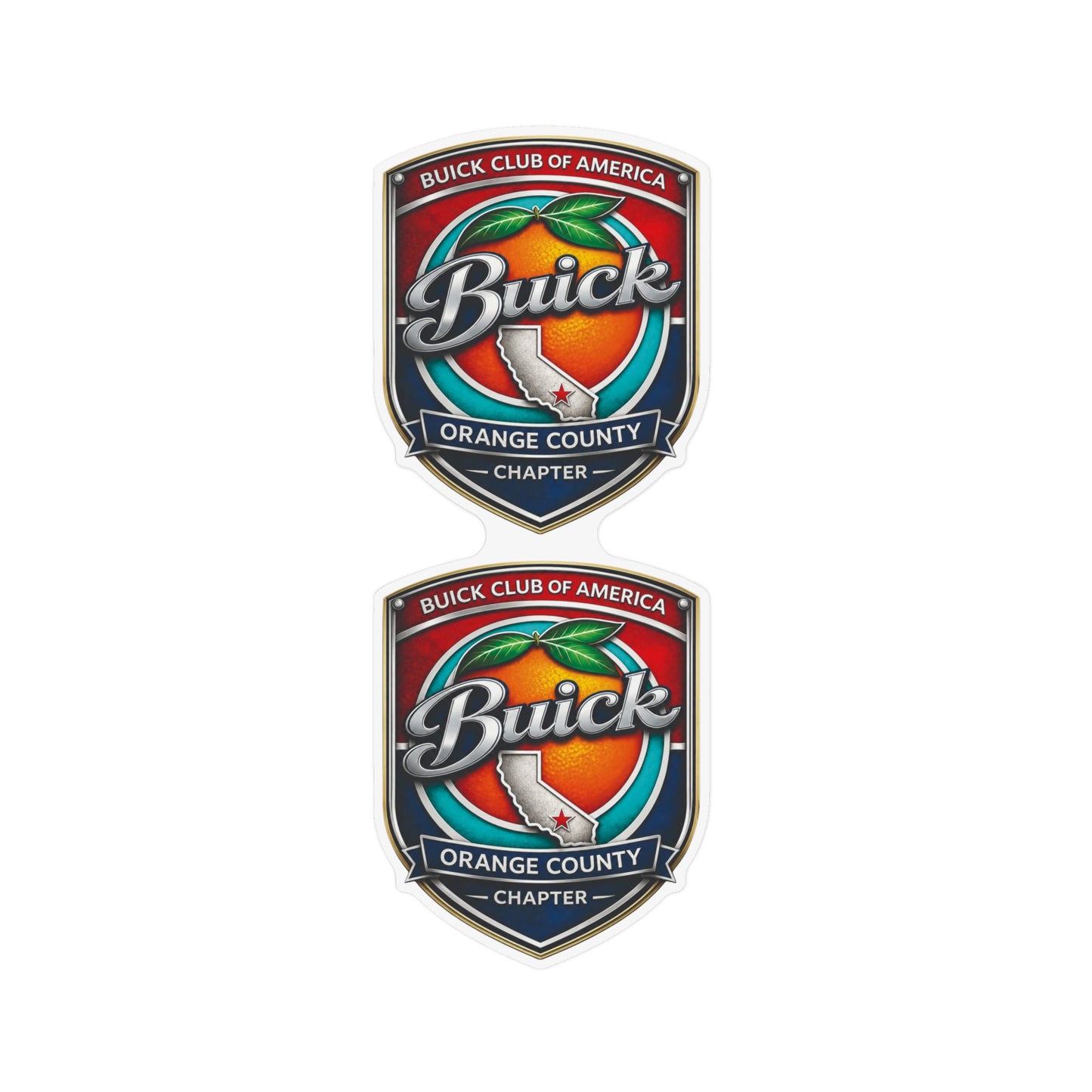 Buick Club of America Orange County Chapter Two Large Magnets (12"x12") — Great for Parades or to put on Your Trailer!