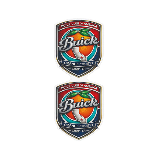 Buick Club of America Orange County Chapter Two Large Magnets (12"x12") — Great for Parades or to put on Your Trailer!