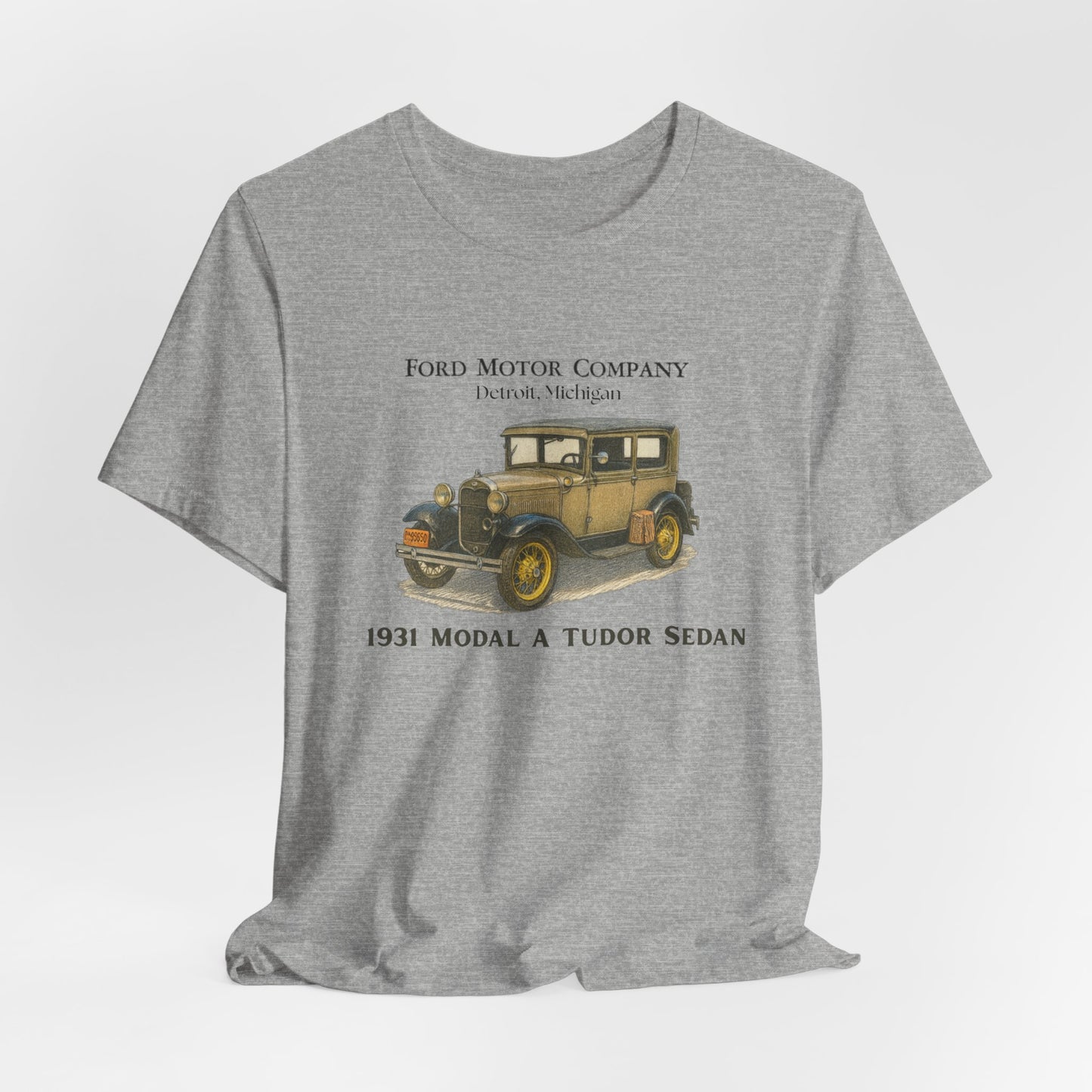 1931 Model A Ford Tudor Sedan T‑Shirt — Classic Ford Motor Company Car Tee