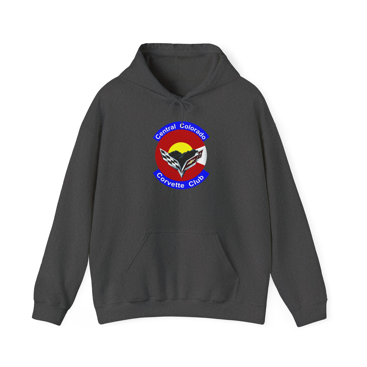 Central Colorado Corvette Club Screen Printed Hoodie Pullover