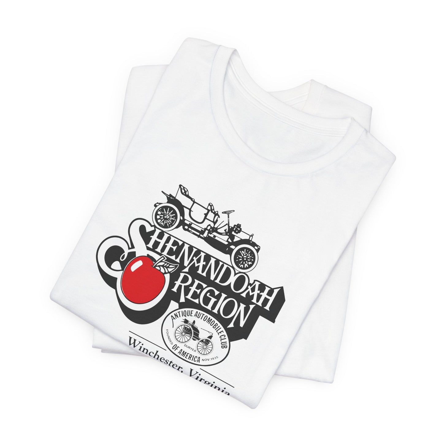 Shenandoah Region AACA Winchester VA Tee — Large Front Logo