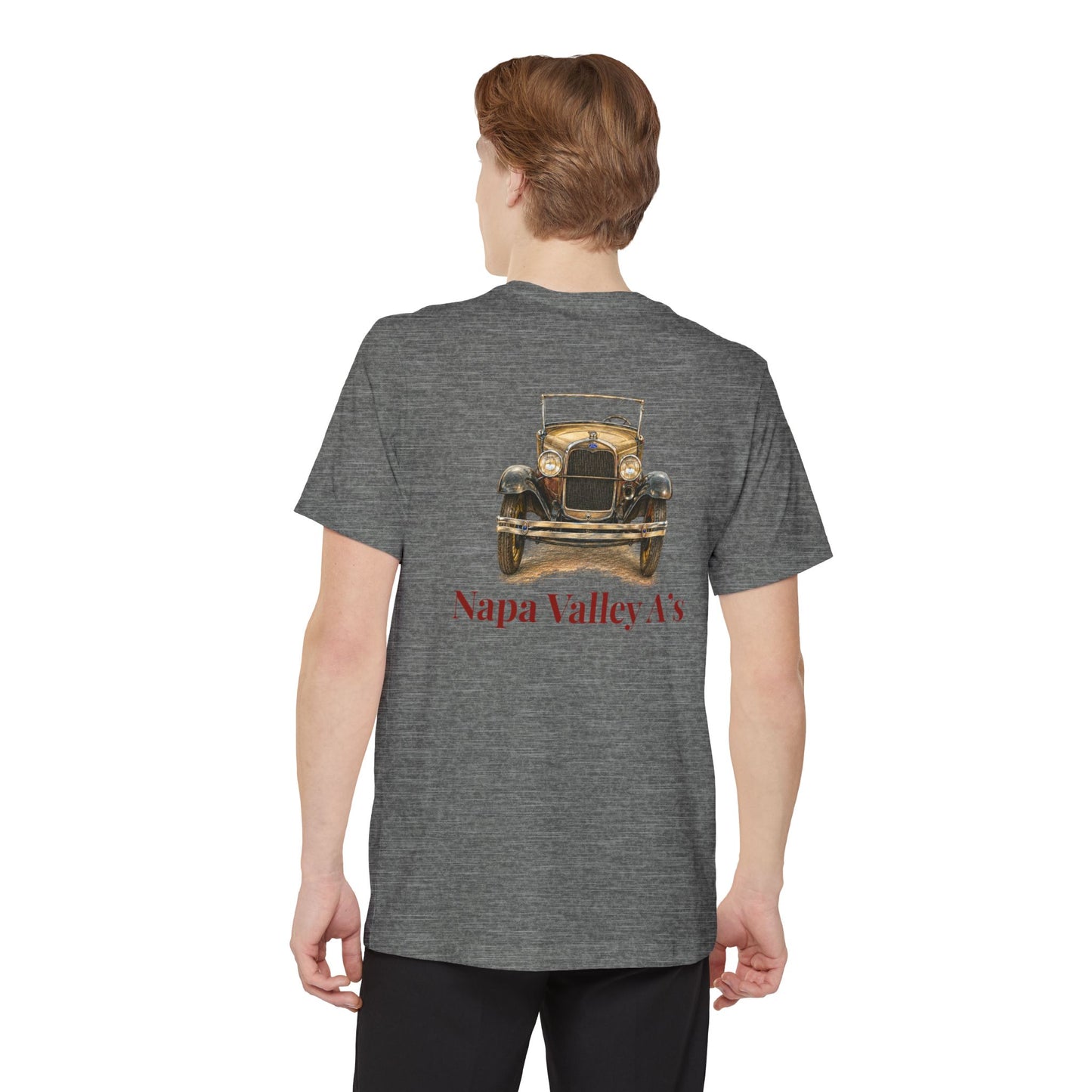 Napa Valley A's Pocket T-Shirt — Small Front Logo and Large Back Logo