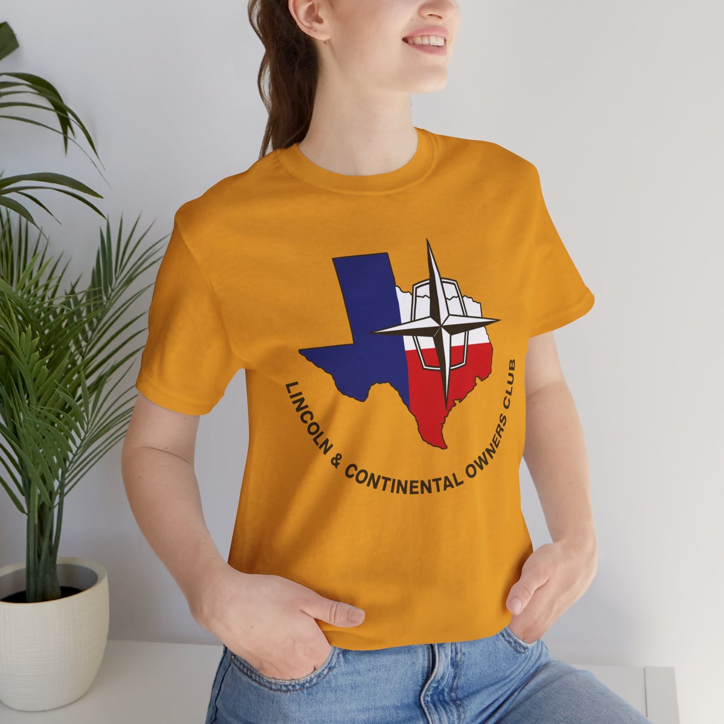 Lincoln & Continental Owners Club - Texas Gulf Coast Region T‑Shirt — Unisex Jersey Short Sleeve Tee