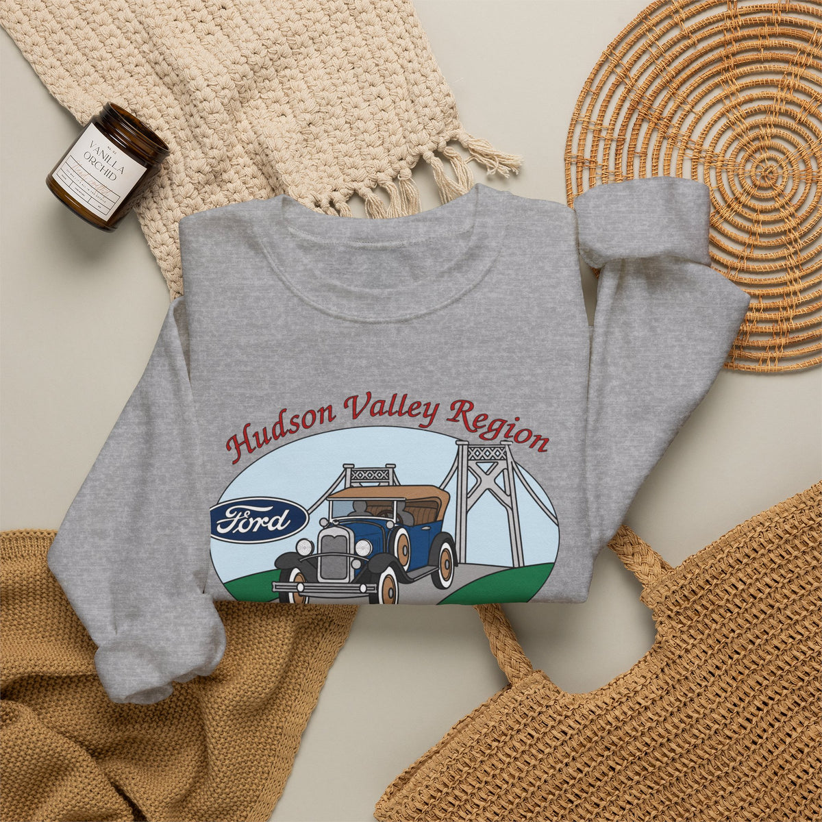 Hudson Valley Region Model A Restorers Club Unisex Heavy Blend™ Crewneck Sweatshirt
