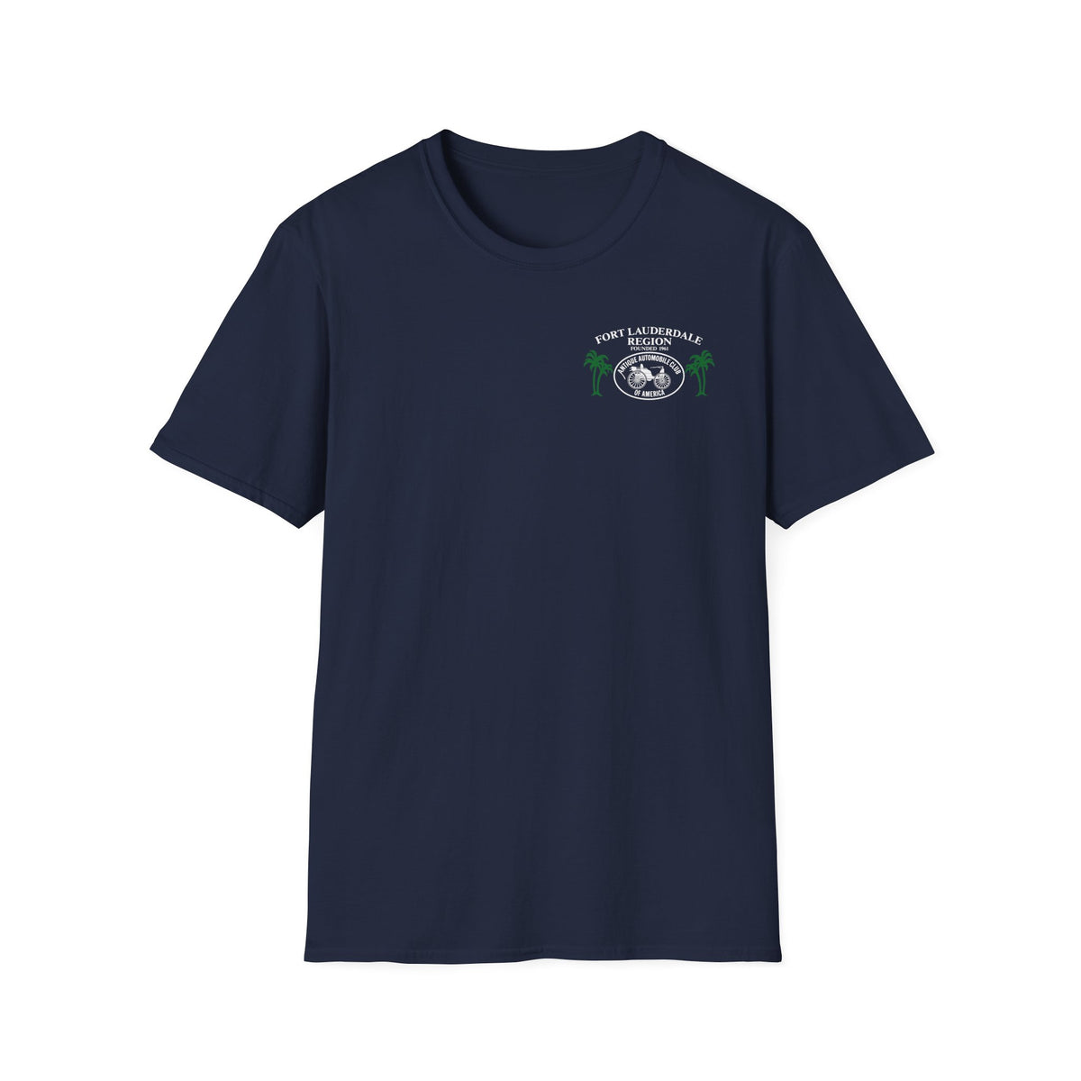Fort Lauderdale Region AACA T-Shirt - Unisex Softstyle T-Shirt Front and Back Logos