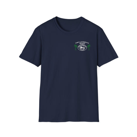 Fort Lauderdale Region AACA T-Shirt - Unisex Softstyle T-Shirt Front and Back Logos