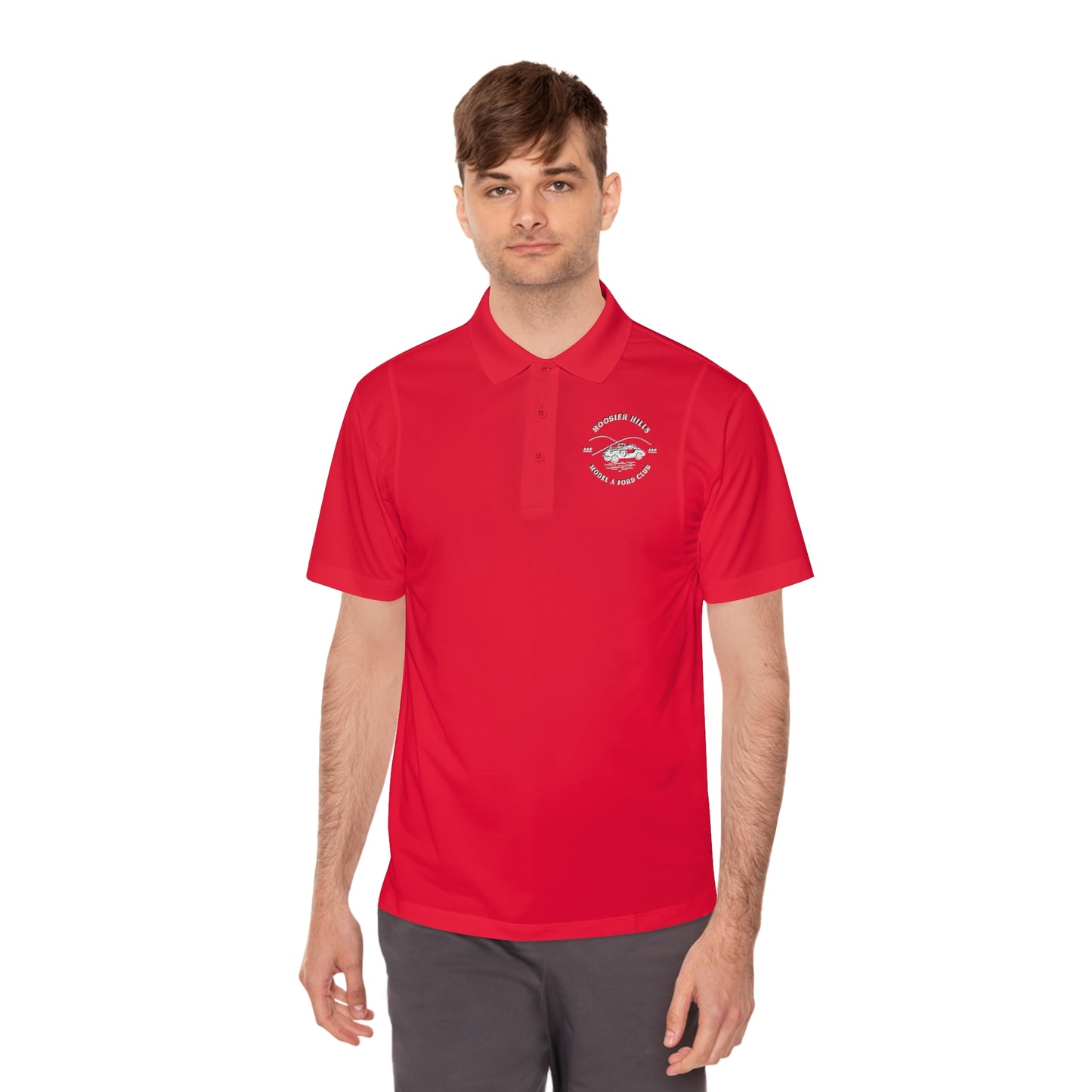 Hoosier Hills Model A Ford Club Men's Sport Polo Shirt