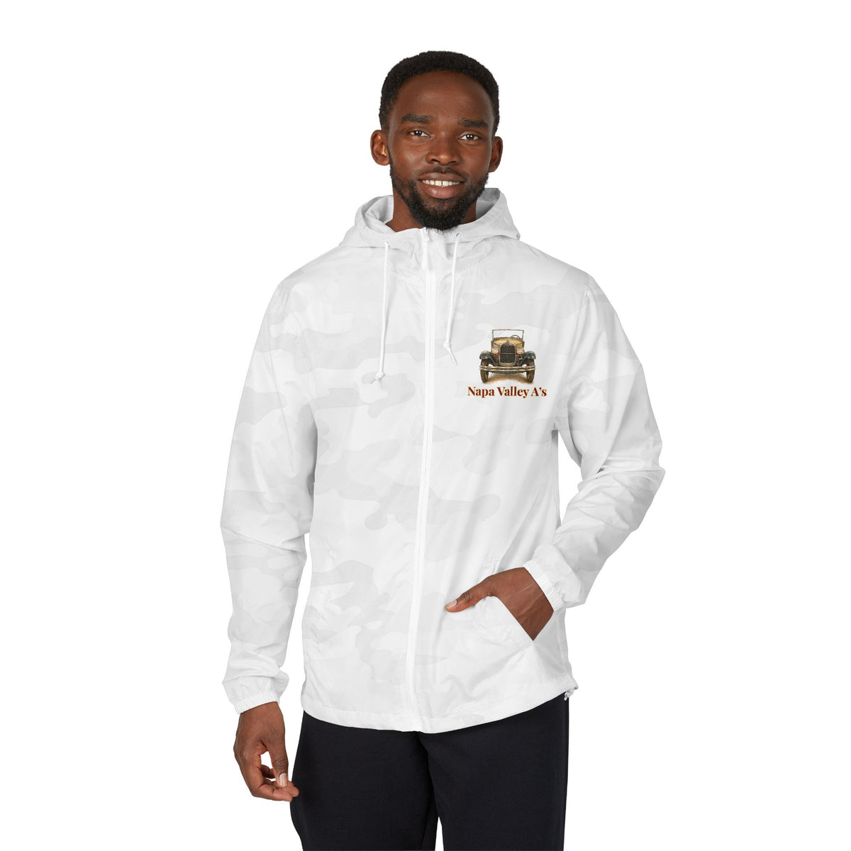 Napa Valley A's Windbreaker Jacket - Front and Back Logos