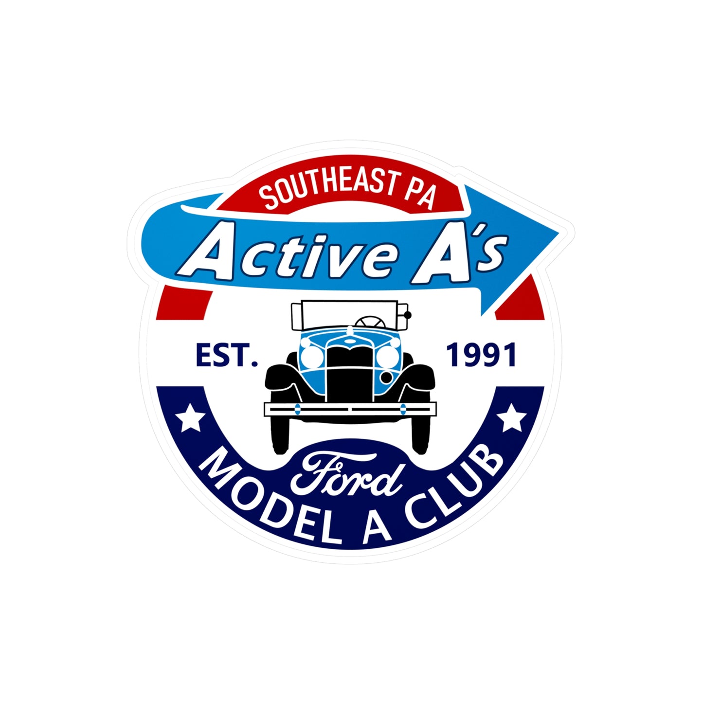 Active A's Ford Model A Club Vinyl Decal — Car Sticker