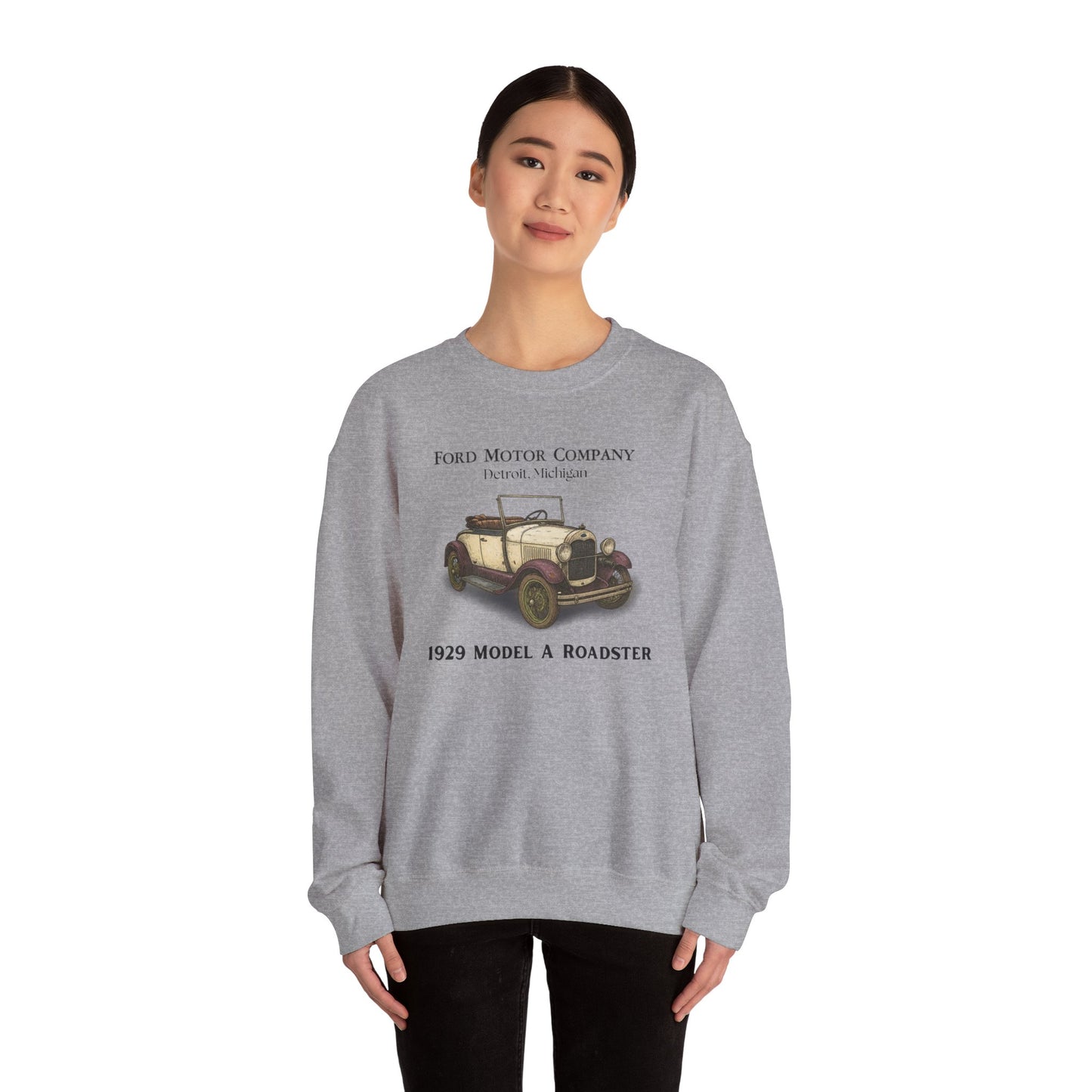 1929 Model A Ford Roadster Sweatshirt – 1929 Classic Car Crewneck