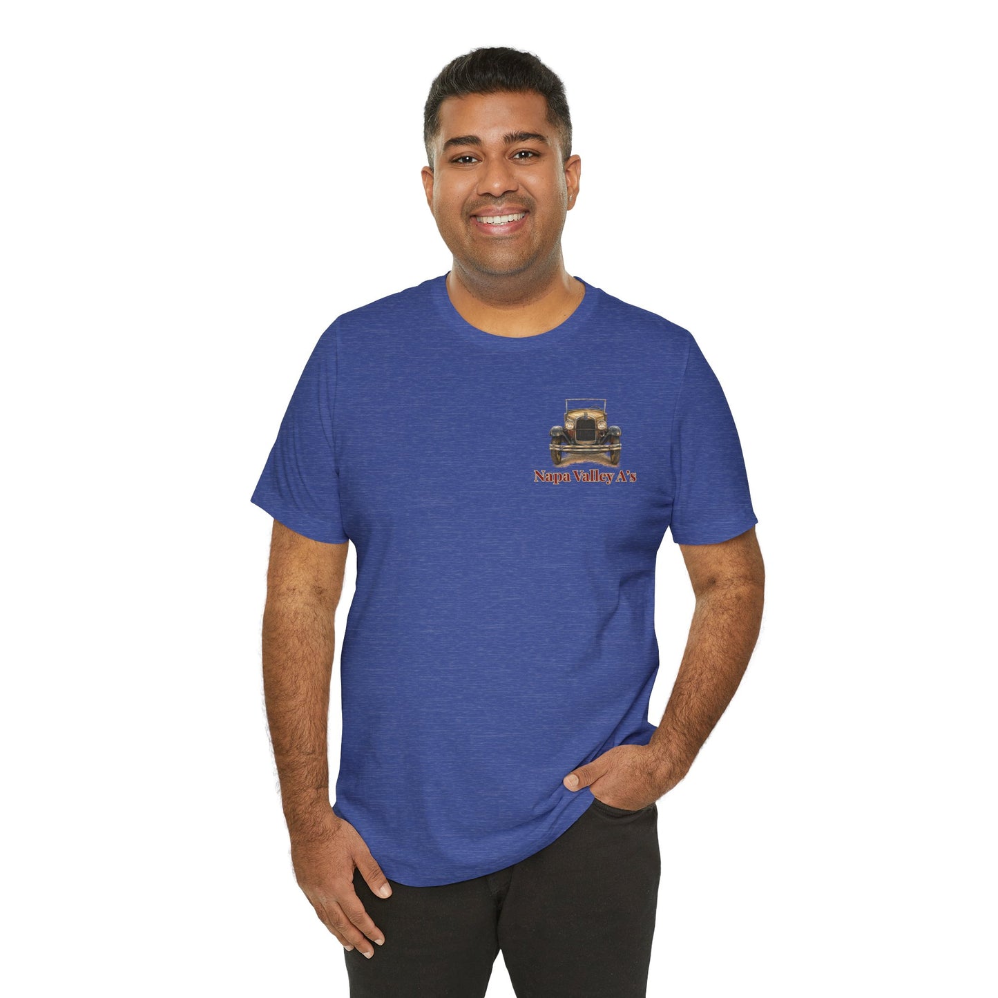 Napa Valley A's Tee — Small Front Logo and Large Back Logo