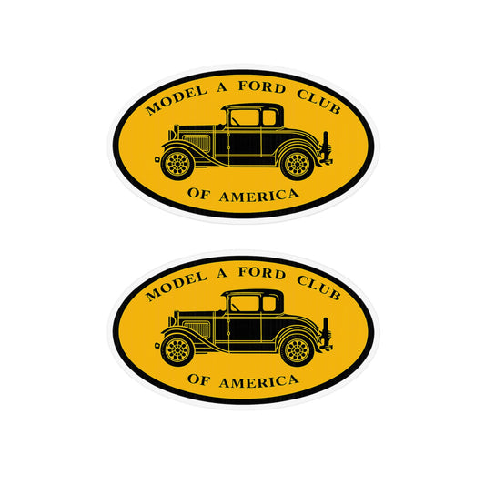 Model A Ford Club of America Oval Car Magnet — Two 18"x12" Custom Shape Vintage Car Magnet