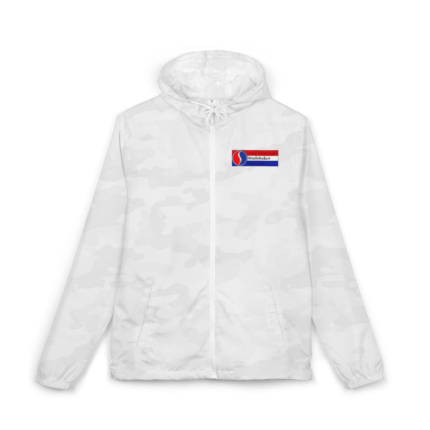 Central Virginia Chapter Studebaker Drivers Club Windbreaker Jacket — Full-Zip Hooded Windbreaker