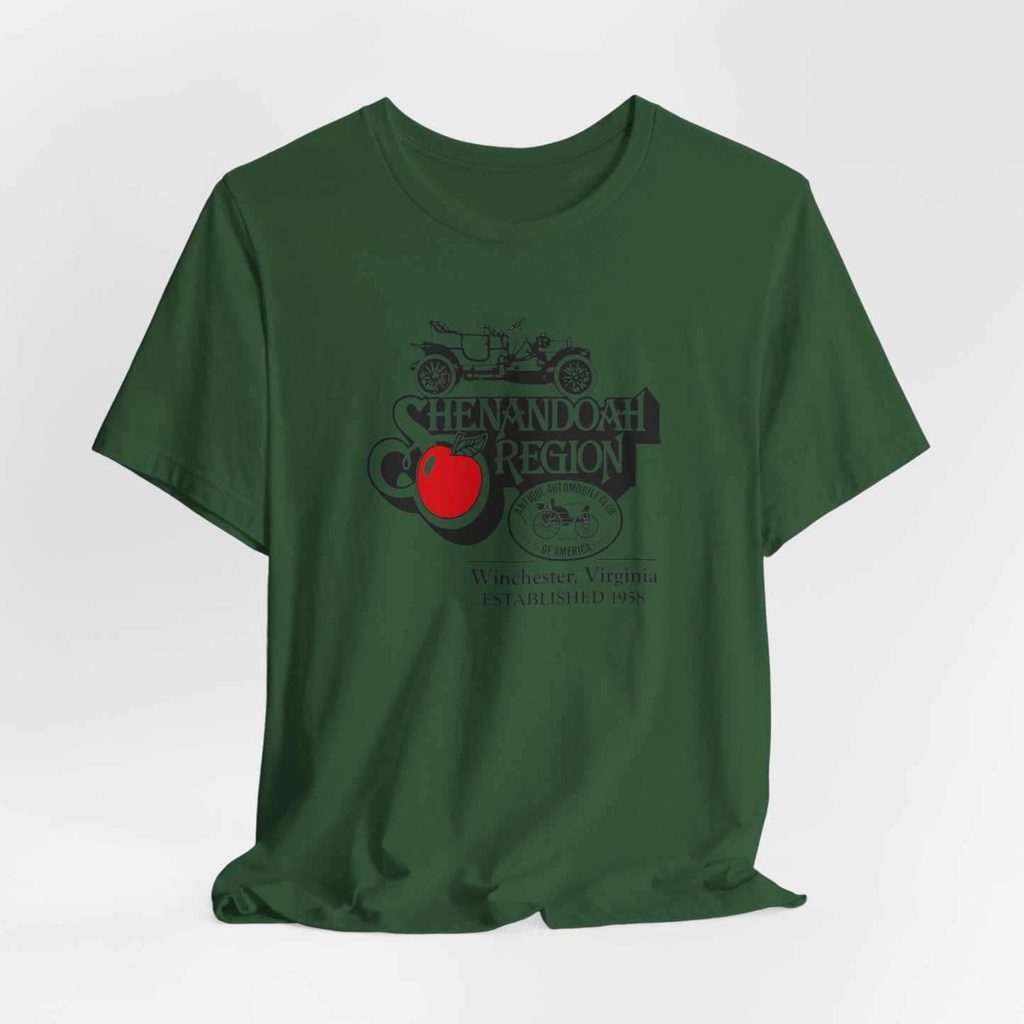 Shenandoah Region AACA Winchester VA Tee — Large Front Logo
