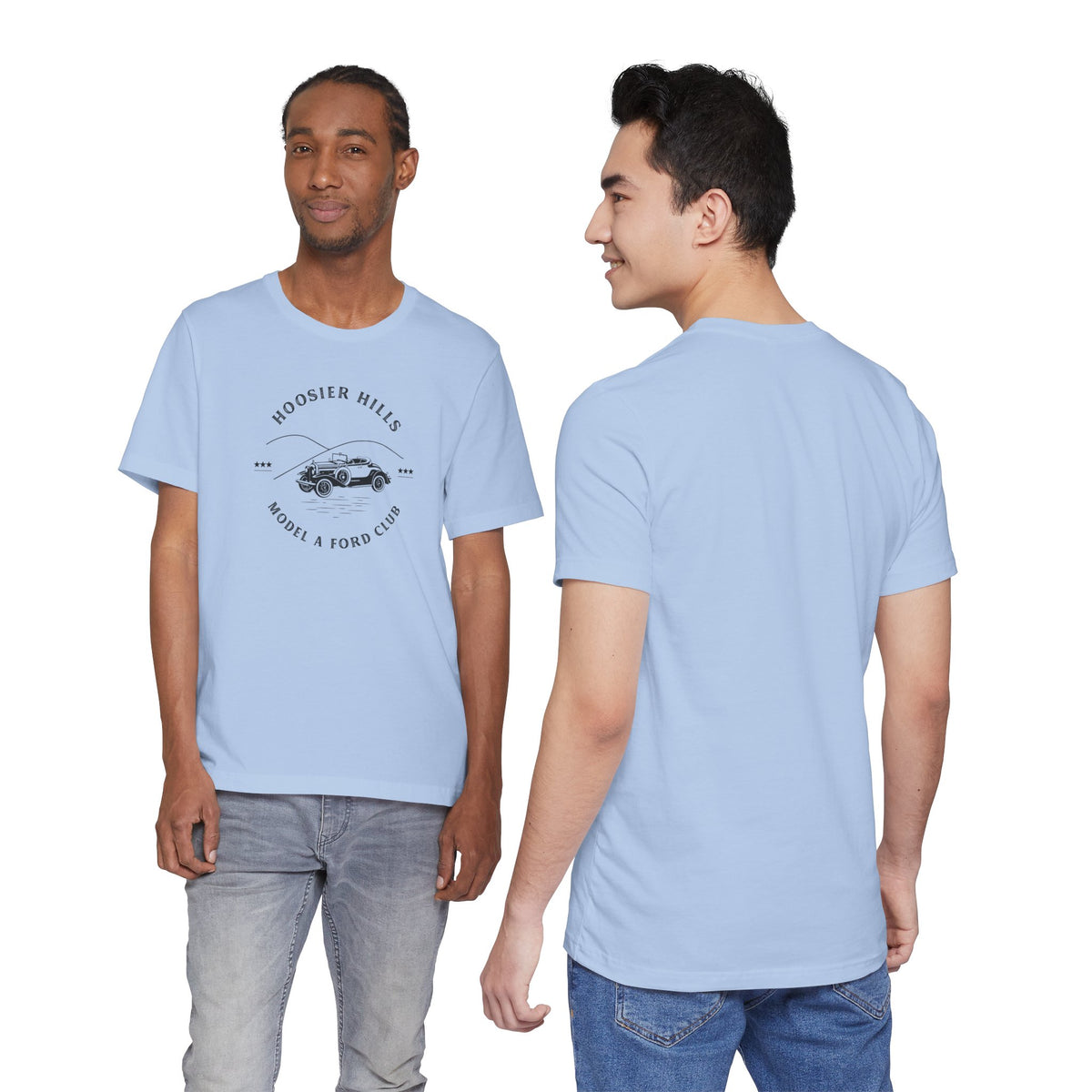Hoosier Hills Model A Ford Club Unisex Jersey Short Sleeve Tee