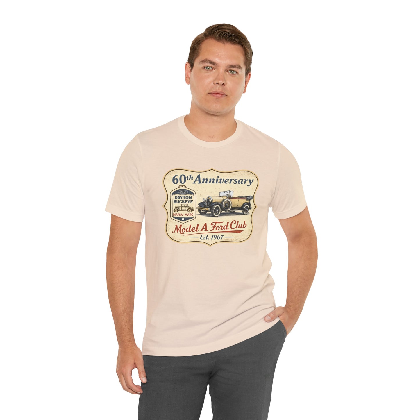 Dayton Buckeye Model A Ford Club 60th Anniversary T-Shirt (KS) - Vintage Car Tee