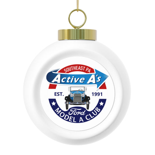 Active A's Ford Model A Club Christmas Ornament — Holiday Ball