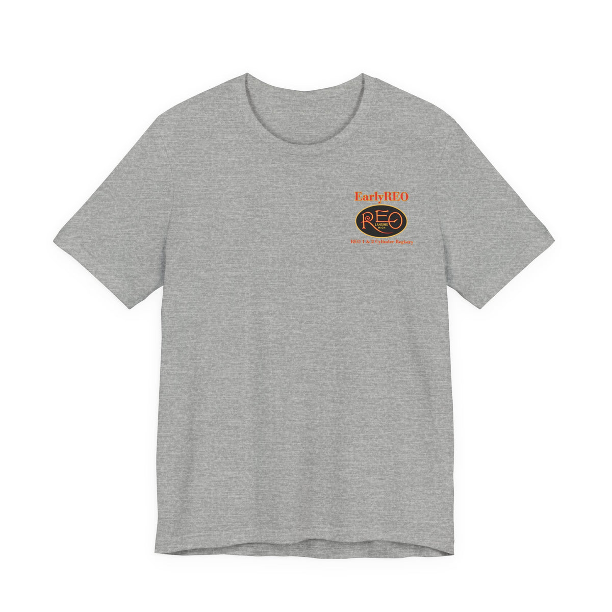 REO Lansing Michigan Mountain Climbers Tee — Unisex Soft Short Sleeve Tee