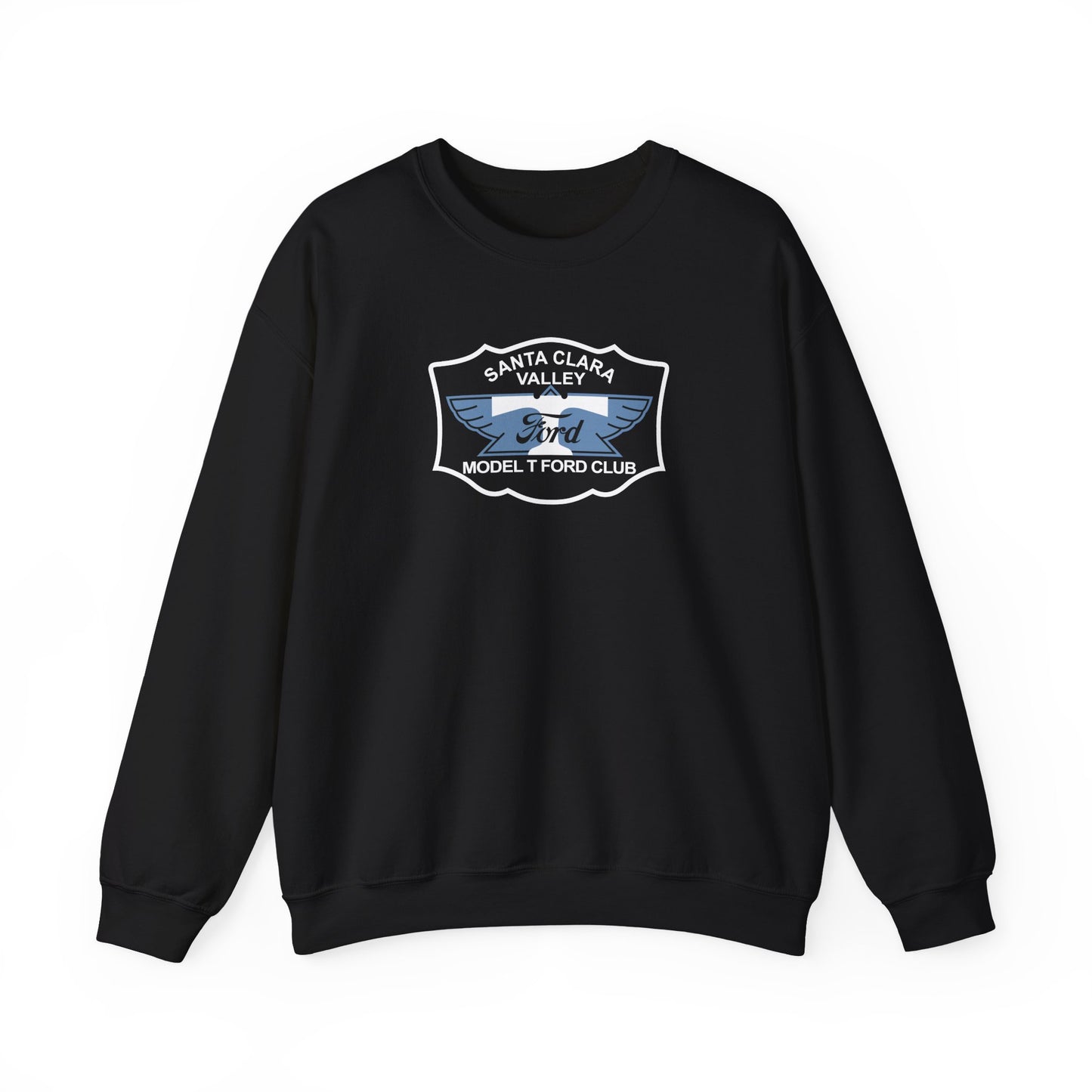 Santa Clara Valley Model T Ford Club (front and back print) Unisex Heavy Blend™ Crewneck Sweatshirt
