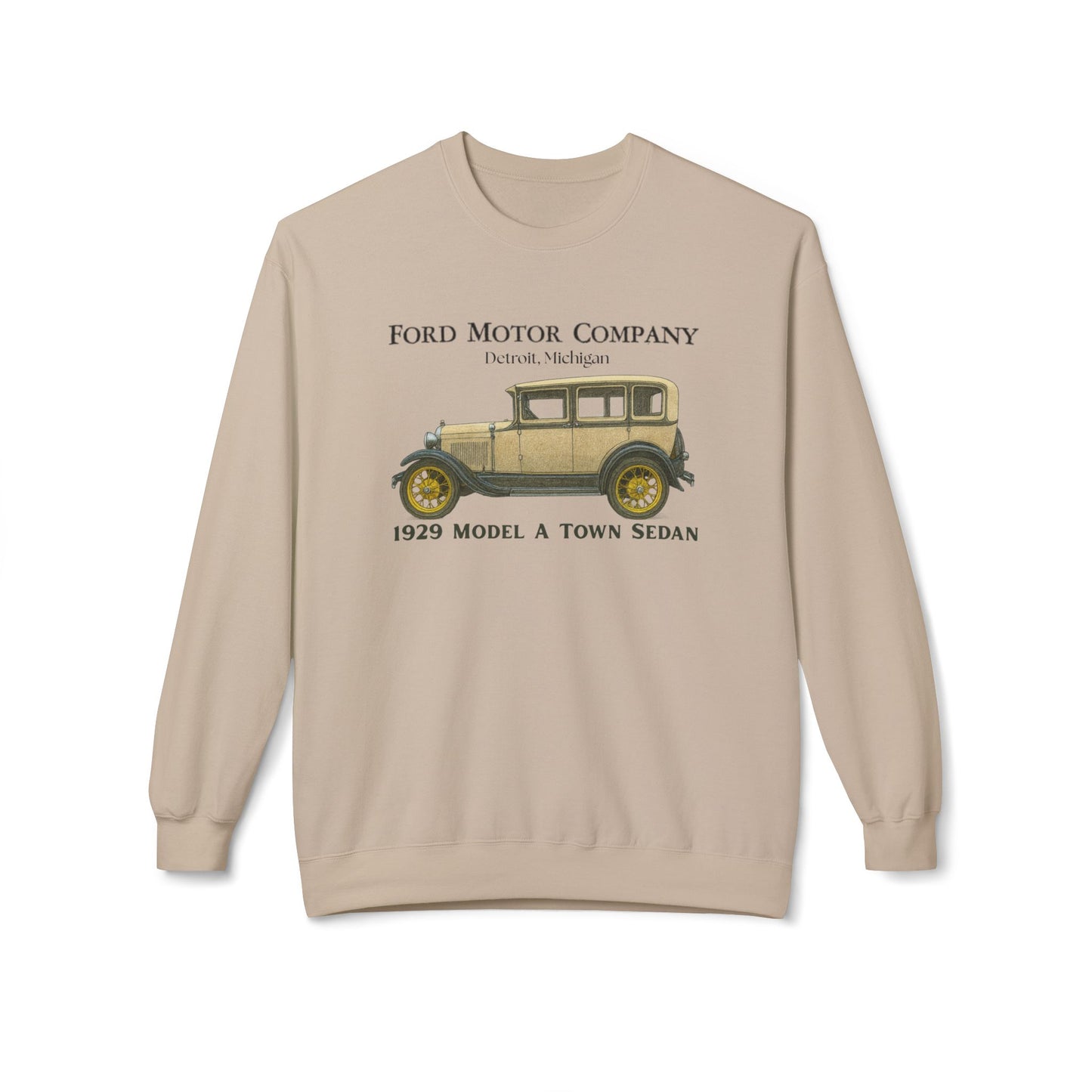 1929 Ford Model A Town Sedan Sweatshirt – Vintage Car Crewneck