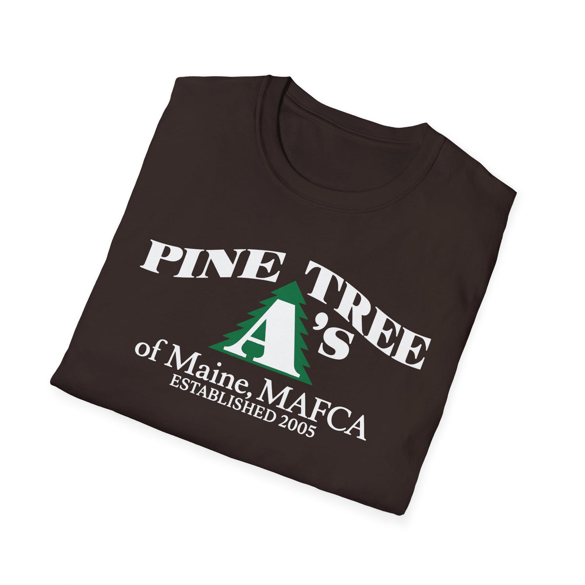 Pine Tree A's of Maine, MAFCA T-Shirt — Unisex Softstyle T-Shirt