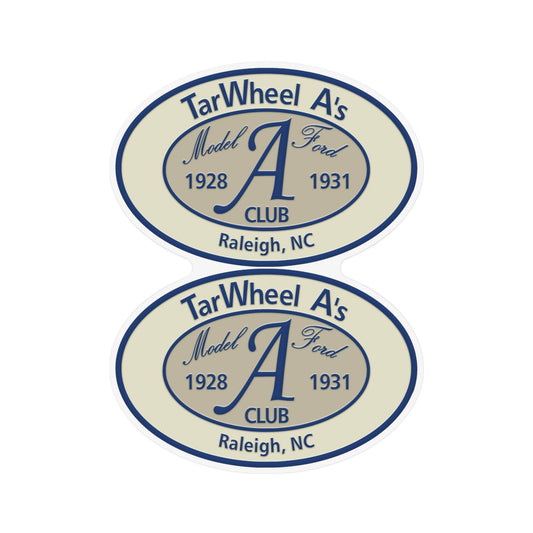 TarWheel A's Club Oval Magnet — Two 18"x 12" Car or Trailer Magnets