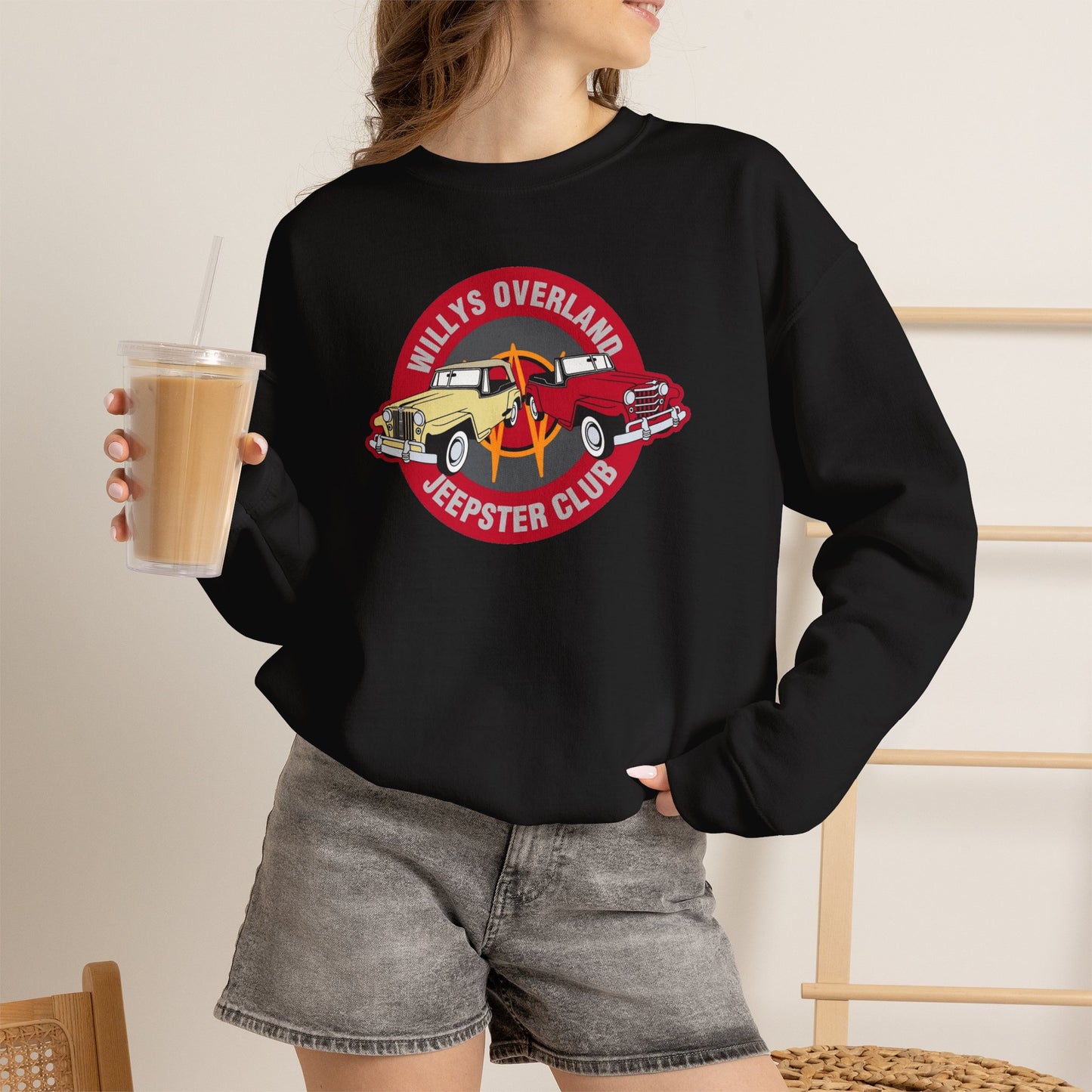 Willys Overland Jeepster Club Sweatshirt - Unisex Heavy Blend™ Crewneck Sweatshirt