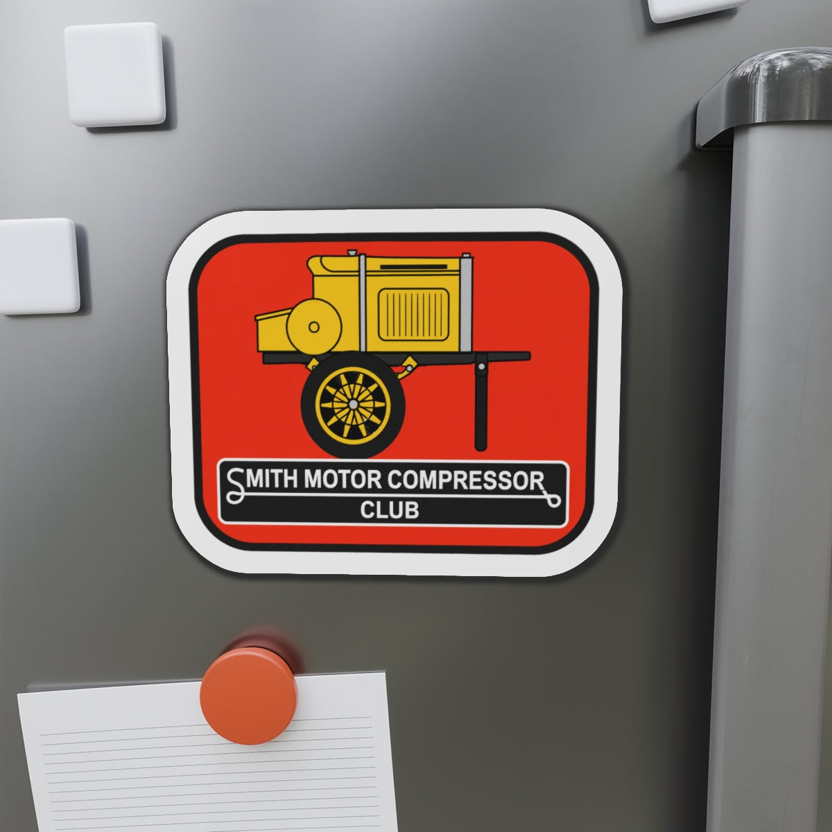Smith Motor Compressor Club Small Die-Cut Magnets