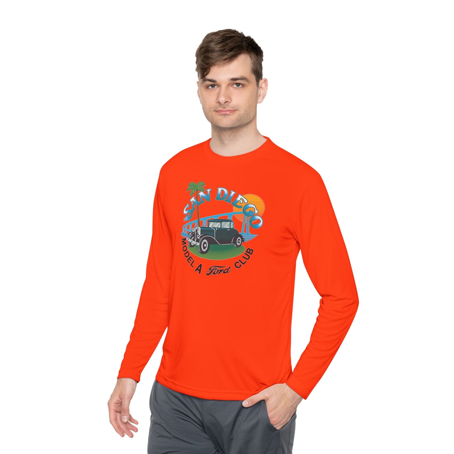 San Diego Model A Ford Club — Unisex Lightweight Long Sleeve Tee