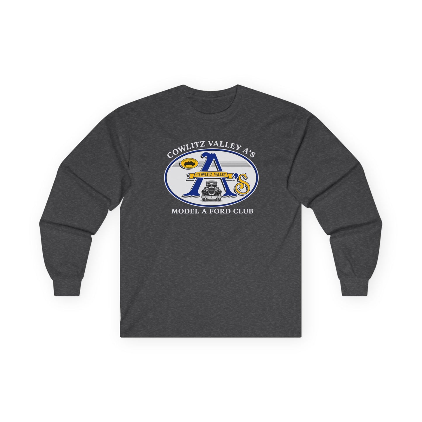Cowlitz Valley A's Model A Ford Club Long Sleeve Tee