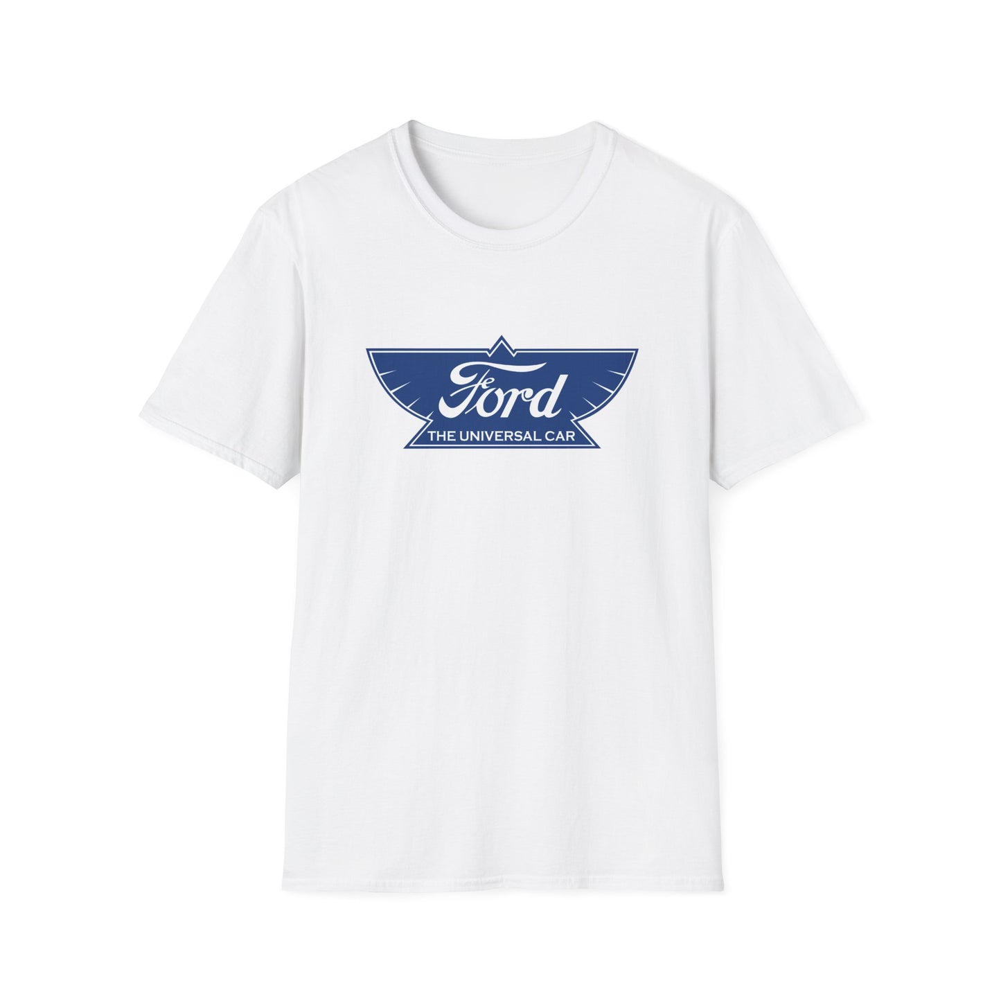 Ford Logo T‑Shirt — Vintage 'The Universal Car' Blue Emblem