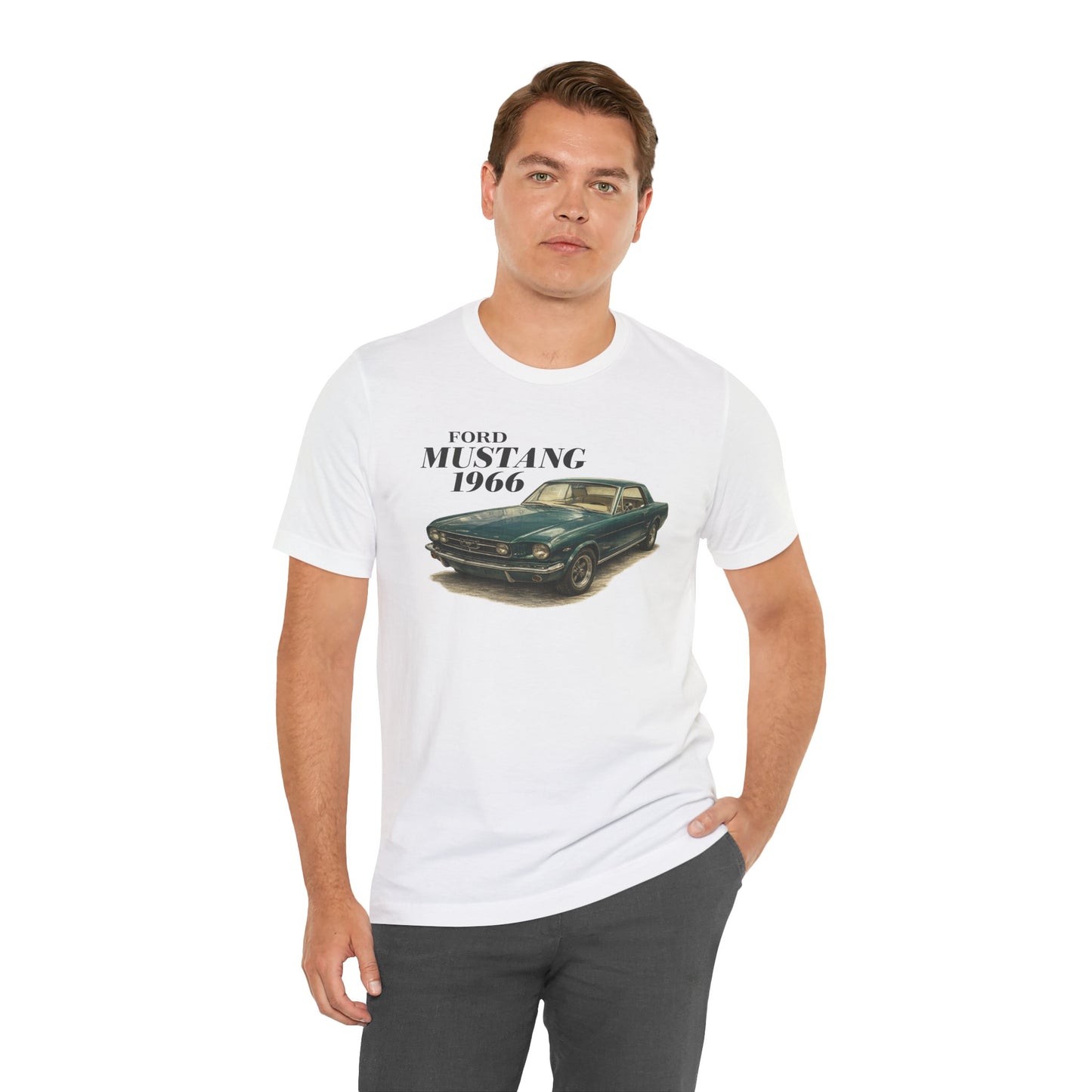 1966 Ford Mustang Tee – Unisex Jersey Short Sleeve Tee (Rick C)